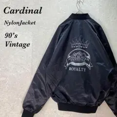 NewVintage古着90s黒Cardinalナイロンスタジャン