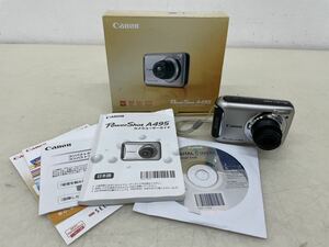 【動作品】Canon キャノン PowerShot A495 パワーショット シルバー PC1470 コンパクトデジタルカメラ キヤノン デジカメ 元箱付き