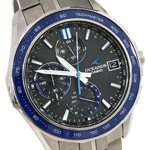 超美品 CASIO カシオ OCEANUS オシアナス マンタ 腕時計 OCW-S7000-1A 電波ソーラー タフソーラー マルチバンド6 Bluetooth チタン 動作OK