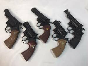 ★リボルバーまとめ５丁★ ヨネザワ クラウン S&W コルト 44マグナム パイソン 357マグナム ガスガン エアコキ モデルガン 部品取り パーツ