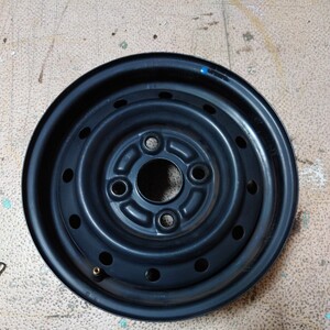 (鉄ホイール)12インチ 4J P.C.D.100/4H ハブ径約54mm ４本出品　#E 12×4.00B DOT TOPY 1 1 18 08###### 