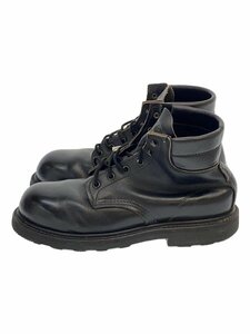 RED WING◆ブーツ/-/BLK/レザー/※ソール減り有//