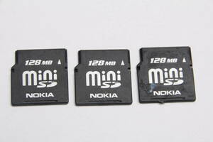 miniSDカード 128MB NOKIA　●3枚セット●