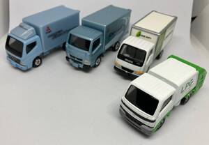 トミカ　TOYOTA DYMA・三菱　CANTER・ISUZU エルフ　4台