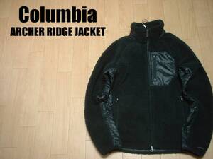 ColumbiaアーチャーリッジジャケットMジップアップフリースOMNI-WIND正規コロンビアPM3743ブラック黒ARCHER RIDGE JACKET中綿ボアパイル