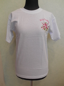 ブルガリア Tシャツ 刺繍 モチーフ バラ Tシャツ 058