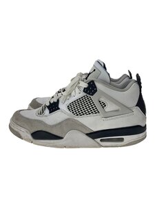 NIKE◆AIR JORDAN 4 RETRO_エアジョーダン 4 レトロ/26.5cm/WHT