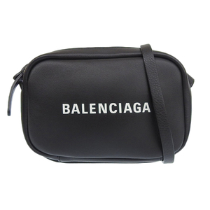 バレンシアガ BALENCIAGA カメラバッグ ショルダーバッグ レザー ブラック レディース メンズ 4132