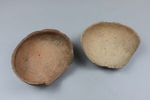 発掘品 弥生土器 陶片 二点 縄文土器 須恵器 TK172