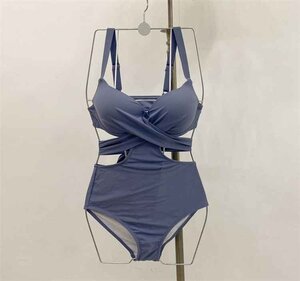 ビキニ 水着 新品 ワンピース水着 セクシー ハイウエスト レディース L ブラック