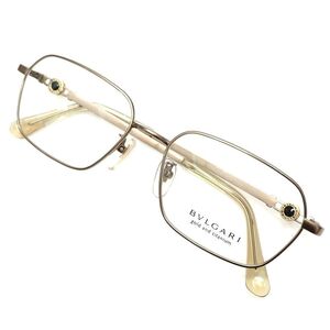 J05237 新品 BVLGARI/眼鏡 【サイズ：55□17-145】 ゴールド 153TK チタンフレーム K18 ブルガリ レディース メンズ