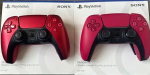 《ジャンク》PS5 ワイヤレスコントローラー　純正　ヴォルカニック レッド　＋　コズミック レッド SONY Switch PS5 DualSense