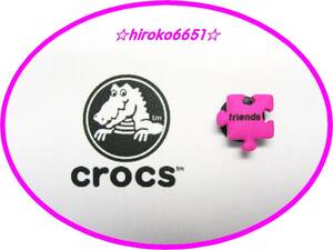 ☆即決！新品☆149b クロックス ジビッツ ジグソーパズル PP パープル jibbitz crocs アメリカ USA☆