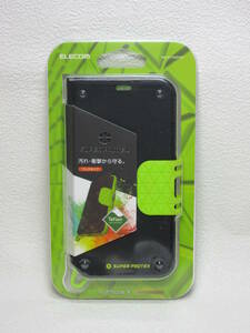 新品◆ELECOM iphoneⅩ SUPER PROTEXケース 黒緑 PM-A17XSPC01◆