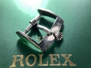 純正品 15mm ロレックス 尾錠 革ベルト 皮ベルト ブレス ROLEX crown buckle OYSTER 1625 1601 16014 16234 16220 20mm silver 16mm