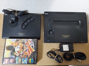 SNK　 NEOGEO　 ネオジオ本体+ソフト　ワールドヒーローズ2ジェット