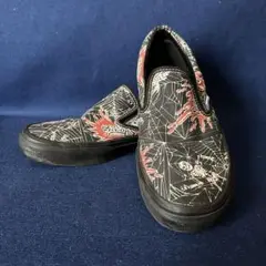 VANS バンズ　スカル スパイダー スリッポン