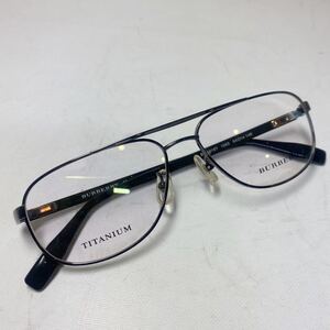 【未使用保管品】Burberry バーバリー BE 1019T 1003 54□14 140 ブラック　チタンフレーム　メガネフレーム 　眼鏡 めがね　b308244