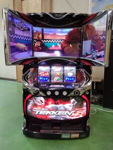 実機 税込 山佐 Ｓパチスロ鉄拳５ＤＣ◆コイン不要機付◆オプション多数有り