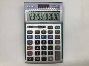 中古 CASIO カシオ スクール電卓 AZ-26S 学校用電卓 簿記 商業 経理 関数 事務