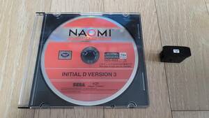 セガ NAOMI2用 頭文字D アーケードステージ3(輸出版)のキーチップ、ディスク Sega Initial D Ver.3 keychip + disc