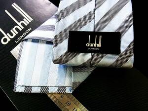 ♪*:.*:№Y8068【美品】【ｄunhill】ダンヒル【ストライプ】ネクタイ