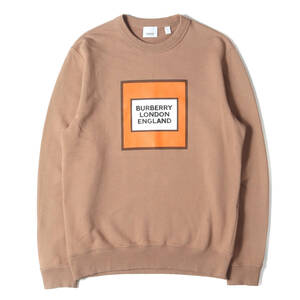 BURBERRY バーバリー スウェット サイズ:S / ボックスロゴ バインダーネック スウェットシャツ (Sweat shirts Mit Logo-Patch) イタリア