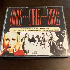 音楽 CD 「GIRLS GIRLS GIRLS」中古美品 エルヴィス・コステロ ELVIS COSTELLO 2枚組 輸入盤