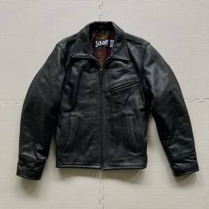 Schott ショット 681 USA製 インナーブランケット シングルライダース レザージャケット 34