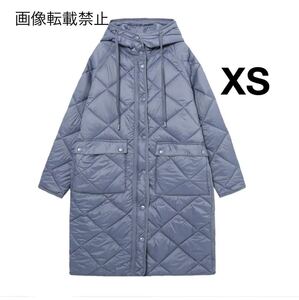 vintage ヴィンテージ レトロ キルティング 中綿 ロング ダウンコート アウター XSサイズ レディース★ZARA 好きな方に★秋冬新作 新品★