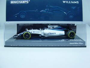 MINICHAMPS 1/43 Williams FW37 Abu Dhabi GP 2015 #77 V.Bottas ウィリアムズ ボッタス アブダビGP