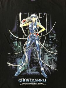 スペシャル 攻殻機動隊 GHOST IN THE SHELL Tシャツ 黒 ブートT L akira エヴァンゲリオン ナルト ポケモン ジブリ USA ヘビーコットン