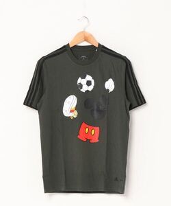 ★新品★adidas ディズニー サッカー 半袖Tシャツ Mサイズ 濃灰