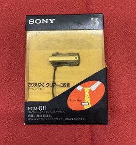 SONY ソニー ECM-011 タイピンマイク エレクトレットコンデンサーマイクロホン 