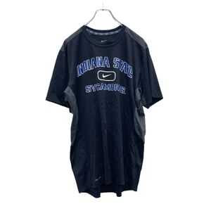 NIKE DRI-FIT 半袖 プリントTシャツ Mサイズ ナイキ スポーツ 黒 ブラック 古着卸 アメリカ仕入 a507-6791