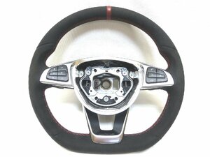 美品! AMG EDITION1 W205 純正 アルカンターラ ステアリング ハンドル A2054608600 3D16 C63 R231 W218 W292 W176 管理番号（W-CXI25）