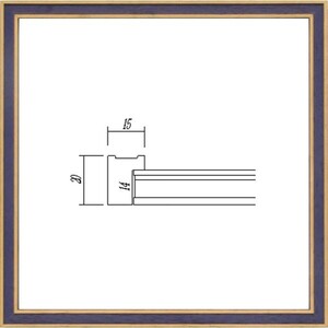 正方形の額縁 木製フレーム 7910 300角 （ 30角 ）サイズ ネイビー
