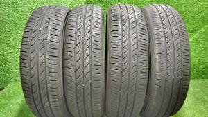 中古 ヨコハマ タイヤ 155/65R14 ブルーアース 2022年製 サマー 夏タイヤ 4本セット