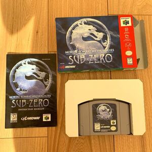 N64 ニンテンドウ64 海外版 北米版 モータルコンバット ソフト MORTAL KOMBAT MYTHOLOGIES SUB-ZERO MIDWAY （箱・説明書付き）