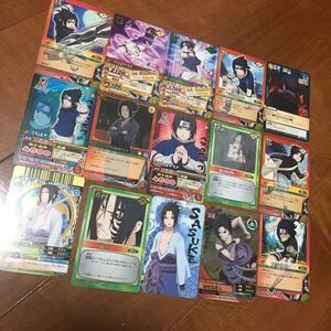 NARUTOナルトカード うちはサスケ トレカセット キラ有り