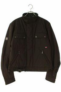 ベルスタッフ BELSTAFF GOLD LABEL サイズ:L レザー切替ナイロンライダースブルゾン 中古 BS99