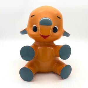 【非売品/超希少】佐藤製薬 サトちゃん 人形 ソフビ 27cm 店頭カウンターサイズ ノベルティ 企業物 クスリはサトウ ビンテージ 昭和レトロ