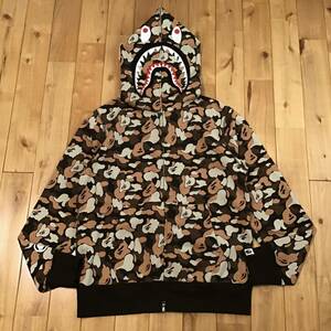 ★新品★ BAPE THINK STORE COLOR CAMO Separate shark full zip hoodie Mサイズ a bathing ape エイプ ベイプ シャーク パーカー ygo4