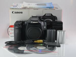 [美品]Canon (キヤノン) EOS 40D ボディ 元箱、予備バッテリー付 デジタル一眼レフ [保証] (53640)