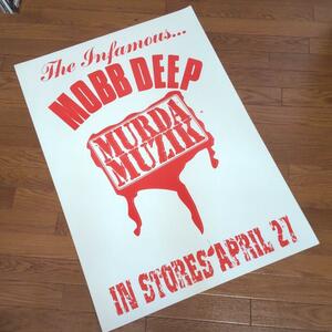 【当時モノ・非売品】MOBB DEEP / MURDA MUZIK オフィシャル 超特大ポスター HIPHOP ラップ ヒップホップ 101.7× 71cm