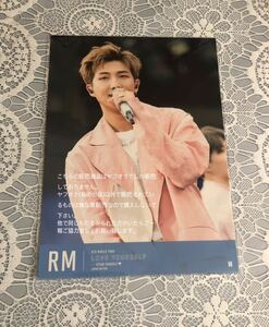 BTS 防弾少年団 LOVE YOURSELF SPEAK YOURSELF JAPAN EDITION 初回購入特典 RM ナム ラプモン レプモン フォトカード ポストカード