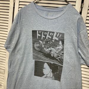 AMCA 1スタ 水色 アニメ Tシャツ アキラ AKIRA コミック キャラ - 90s 00s ビンテージ アメリカ 古着 ベール 卸 仕入れ