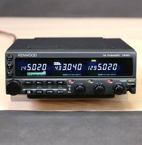 ※希少！ KENWOOD ケンウッド TM-941S Ｊ無し ハイパワー機（145/430/1200MHz）3バンド機 白色 LED・スポンジ交換済（TM-942 Δ100）