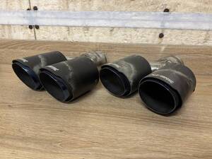 ◆◇AKRAPOVIC　TP-CT/10　マフラーカッター　デュアル　4本出し　カーボン調◇◆