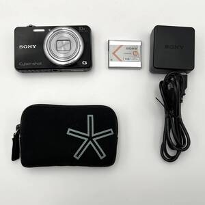 美品 SONY ソニー Cyber-shot DSC-WX170 ブラック デジタルカメラ デジカメ 簡易動作確認済 ケース付